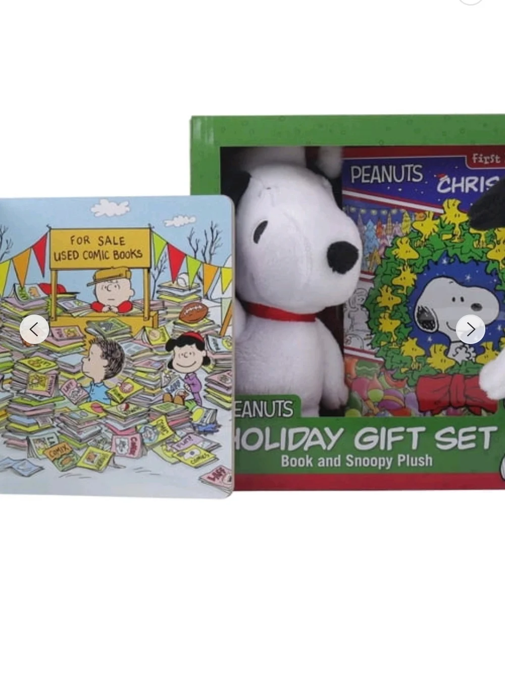 Peanuts Holiday Puzzle with Snoopy Plush - Red & Green